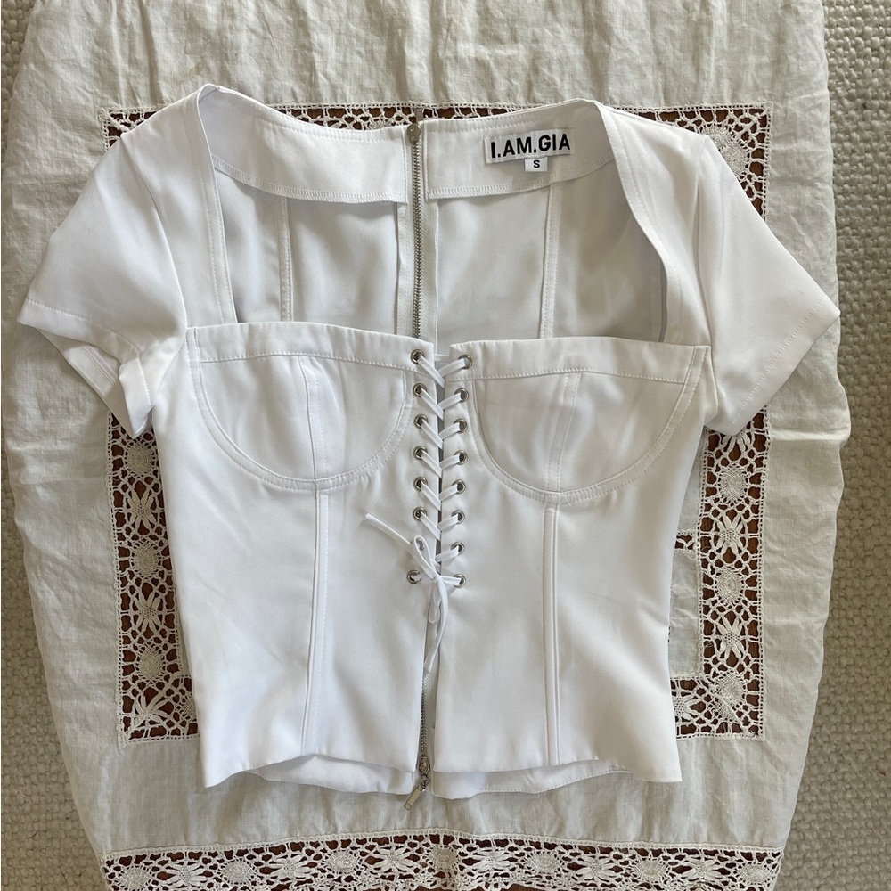 I Am Gia corset top
